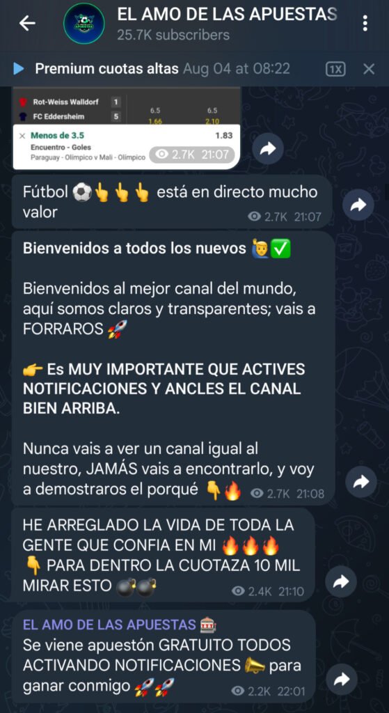 Analizamos el Canal EL AMO DE LAS APUESTAS: ¿Realmente Bueno o un Riesgo? 1 imagen 3